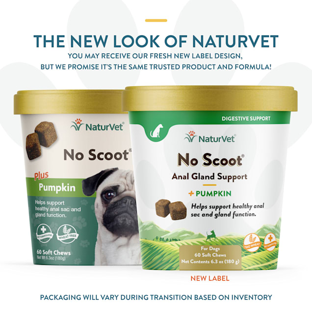 NaturVet No Scoot Dog Soft Chews Pack of 60 chews Petco