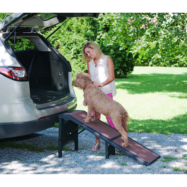 Pet Gear Extra Wide Free Standing Chocolate Pet Ramp 55