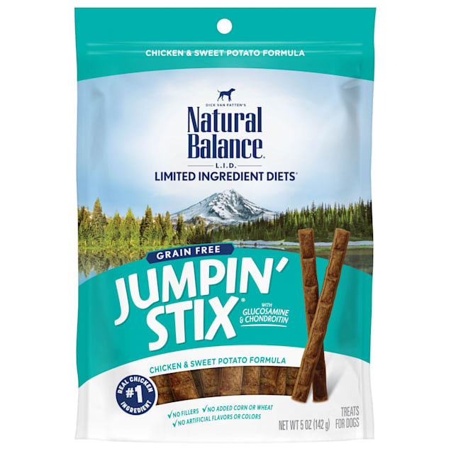 Natural Balance L.I.T. Limited Ingredient Treats Jumpin Stix Chicken & Sweet Potato Dog Treats, 5 oz. - Carousel image #1