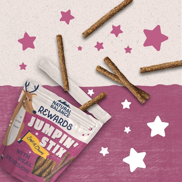 Natural Balance L I T Limited Ingredient Treats Jumpin Stix Venison Sweet Potato Dog Treats 4 Oz Petco