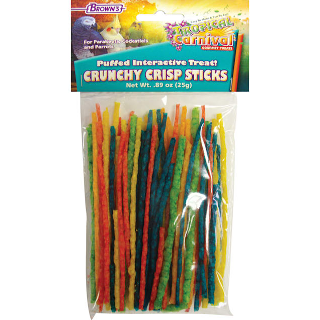 Brown's Tropical Carnival Crunchy Crisp Bird Treat Sticks, .89 oz. - Carousel image #1