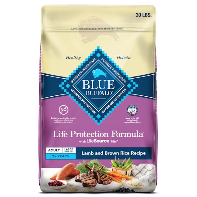 Blue Buffalo Blue Life Protection Formula Large Breed Adult Lamb & Brown Rice Recipe Dry Dog Food, 30 lbs. - Carousel image #1