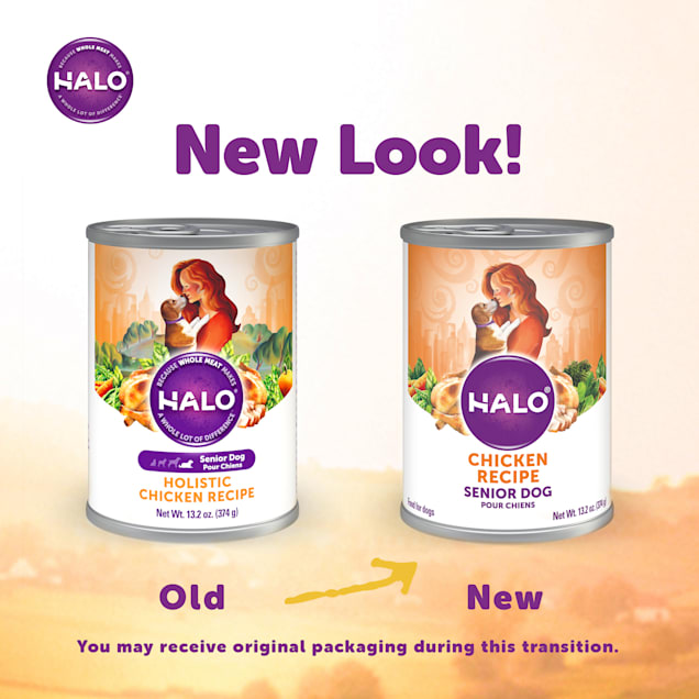 Halo holistic chicken recipe senior canned dog food hotsell