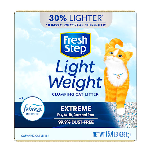 Fresh step extreme odor control scented cat litter top