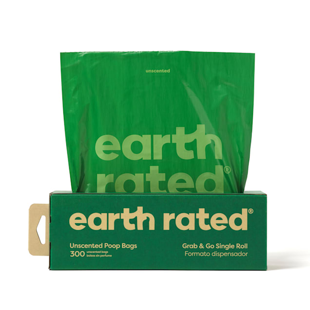Earth Rated Dog Poop Bags Pantry Pack Unscented Bags, 300 Count - Carousel image #1