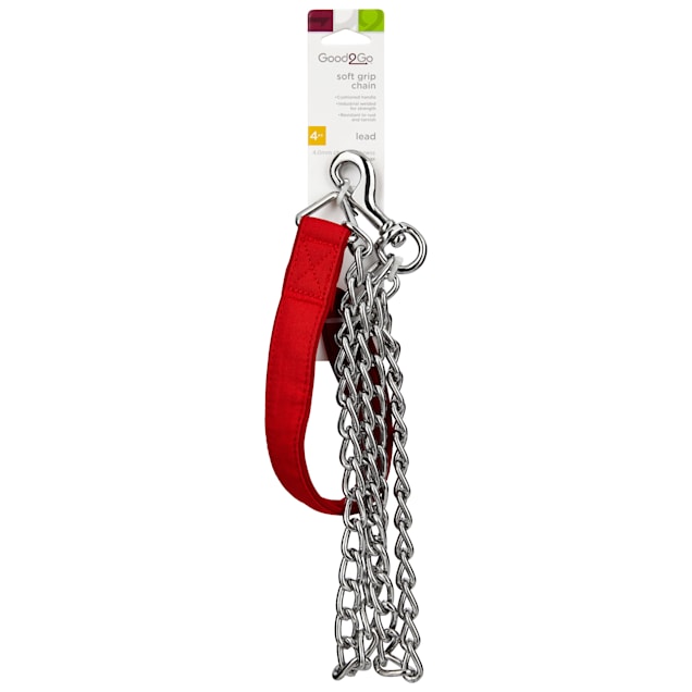 Good2Go Soft Grip Chain Dog Leash, 4' L X 4mm W Petco