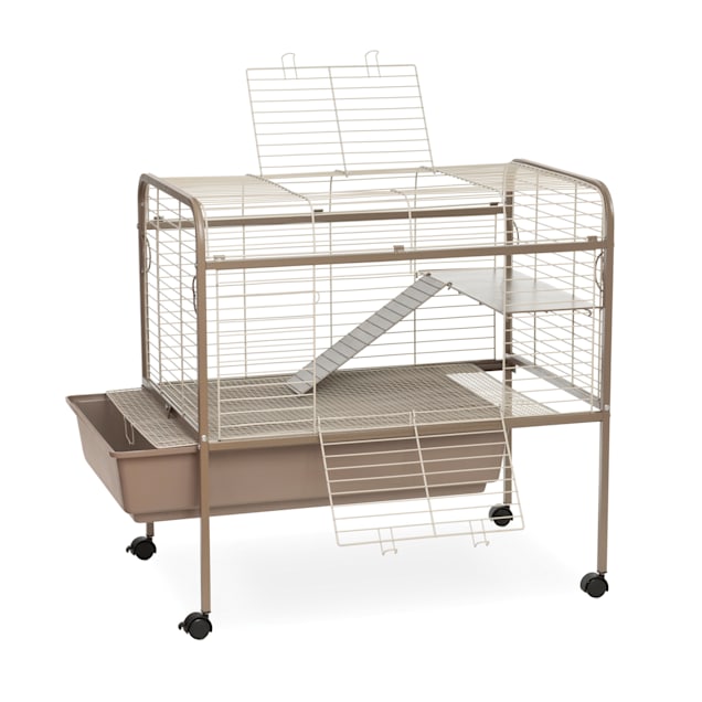 Prevue Pet Products Cocoa Cream Small Animal Cage with Stand