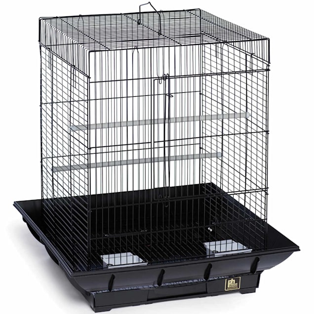 Prevue Hendryx Bird Cage 18 X 18 X 57 BLACK - Powder-Coated Steel C