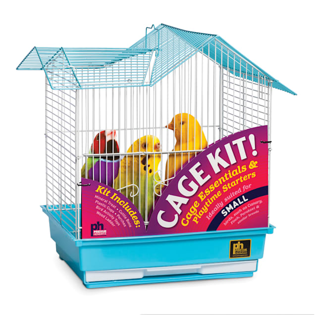 Prevue Pet Products Double Roof Bird Cage Kit, 14 L X 11 W X 19