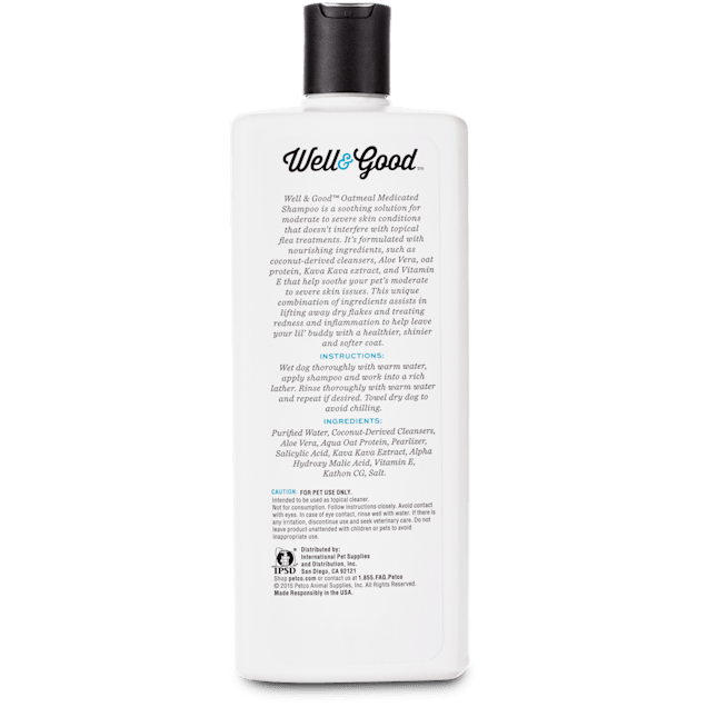 Well Good Oatmeal Medicated Dog Shampoo 16 Fl Oz Petco