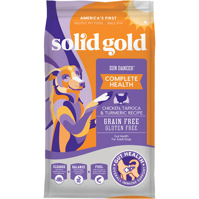 Solid Gold Sun Dancer Chicken, Tapioca & Quinoa Grain Free Adult Dog Food, 24 lbs. - Carousel image #1
