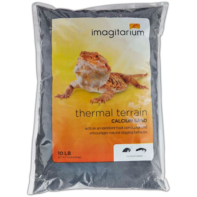 Imagitarium Black Calcium Reptile Sand, 10lb Petco