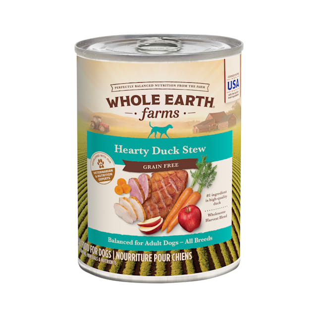 Whole Earth Farms Grain Free Hearty Duck Stew Canned Dog Food, 12.7 oz. - Carousel image #1