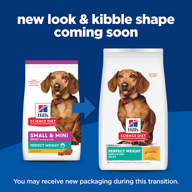 Hill's Science Diet Perfect Weight Dog Food Small Mini Breeds