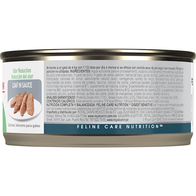 Royal Canin Digest Sensitive Loaf In Sauce Wet Cat Food 5 8 Oz Case Of 24 Petco
