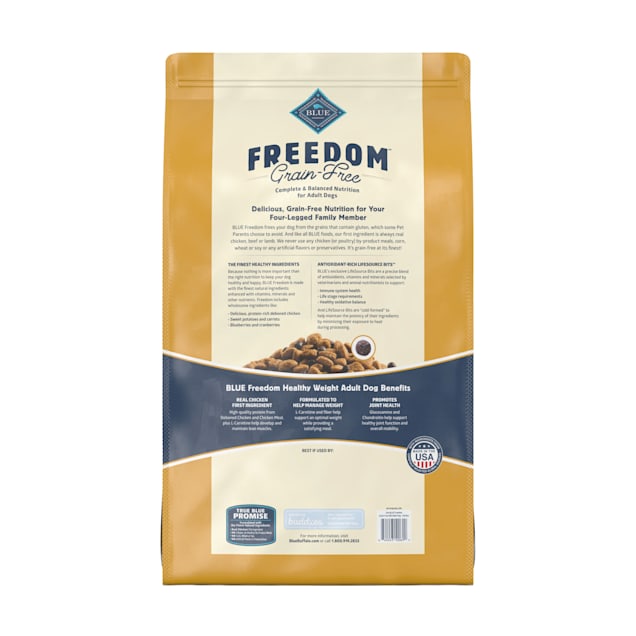 Blue Buffalo Blue Freedom Grain Free Healthy Weight Chicken Recipe