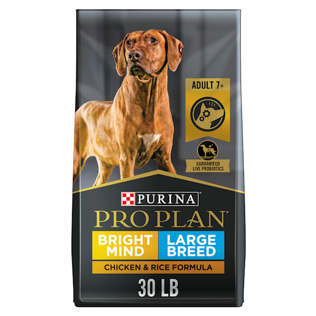 Purina Pro Plan Bright Mind 7+ Chicken & Rice Formula Large Breed Senior Dry Dog Food, 30 lbs. - Carousel image #1