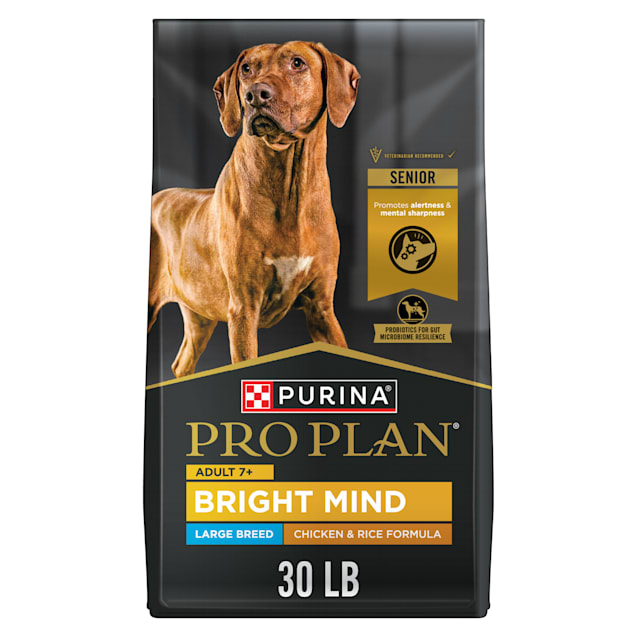 Purina Pro Plan Bright Mind 7+ Chicken & Rice Formula Large Breed Senior Dry Dog Food, 30 lbs. - Carousel image #1
