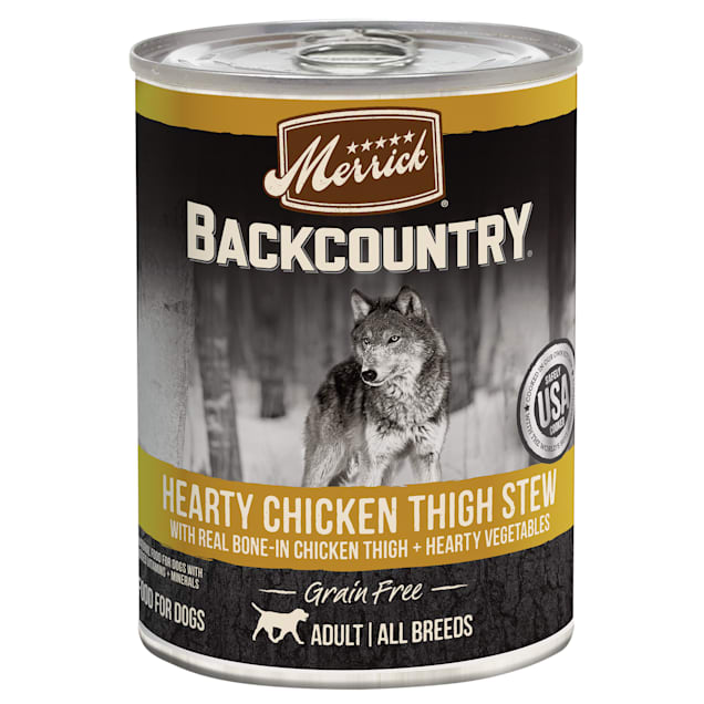 Merrick backcountry wet dog food sale