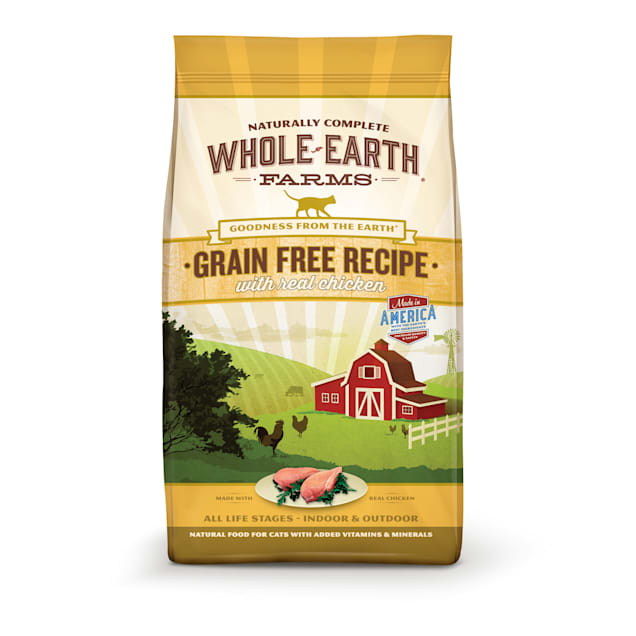 Whole Earth Farms Grain Free Real Chicken Adult Dry Cat Food, 2.5 lbs. - Carousel image #1