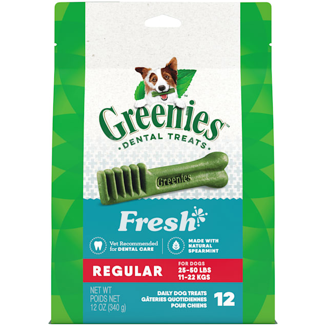 Greenies Fresh Regular Dental Dog Treats, 12 oz., Count of 12 - Carousel image #1