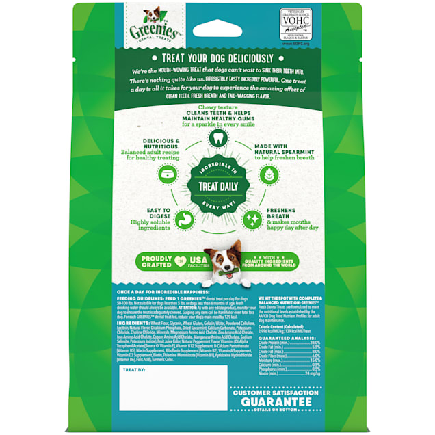 Greenies large dental dog treats clearance