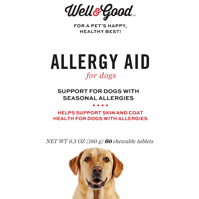 well good allergy aid dog tablets 60 count