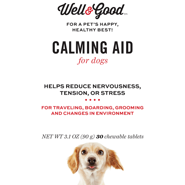 well good calming aid dog tablets 30 count