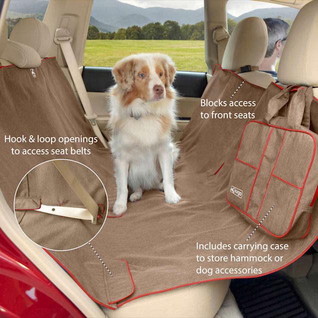 Kurgo Heather Hammock Tan Dog Car Seat Cover Petco - Best Dog Seat Cover For Tacoma