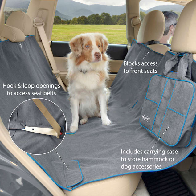 Kurgo Heather Hammock Gray Dog Car Seat Cover Petco - Car Seat Cover For Dogs Hammock