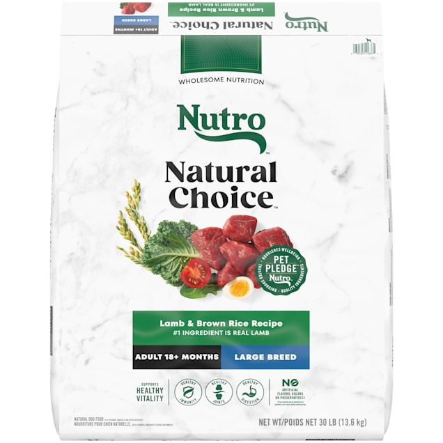 NUTRO NATURAL CHOICE Large Breed Adult Dry Dog Food Lamb Brown