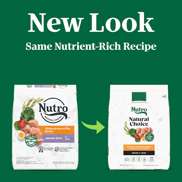 Nutro Natural Choice Chicken Brown Rice Recipe Senior Dry Dog