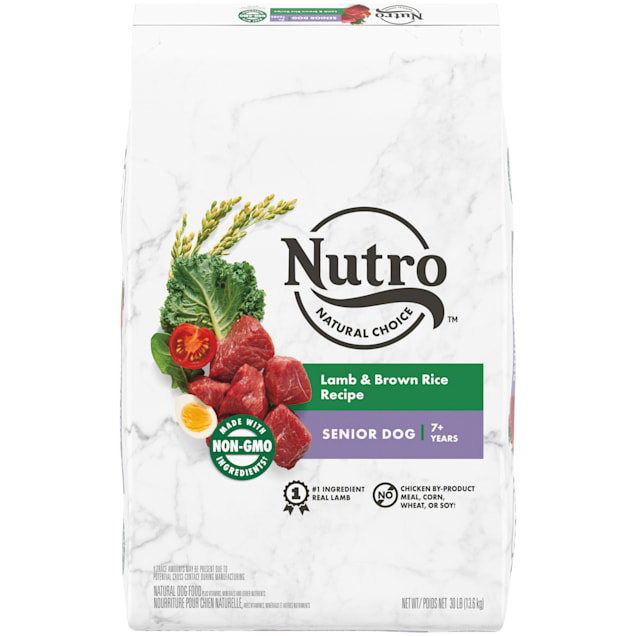 Nutro Natural Choice Lamb & Brown Rice Recipe Senior Dry Dog Food, 30 lbs. - Carousel image #1