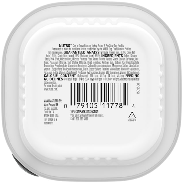 Nutro cuts in hot sale gravy dog food
