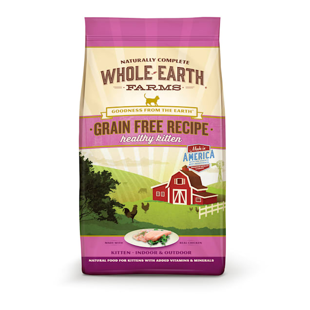 Whole Earth Farms Grain Free Recipe Healthy Kitten Dry Cat Food, 10 lbs. - Carousel image #1