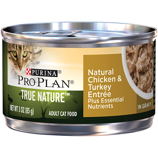 Purina Pro Plan True Nature Chicken & Turkey Adult Canned Cat Food, 3 oz., Case of 24 - Carousel image #1