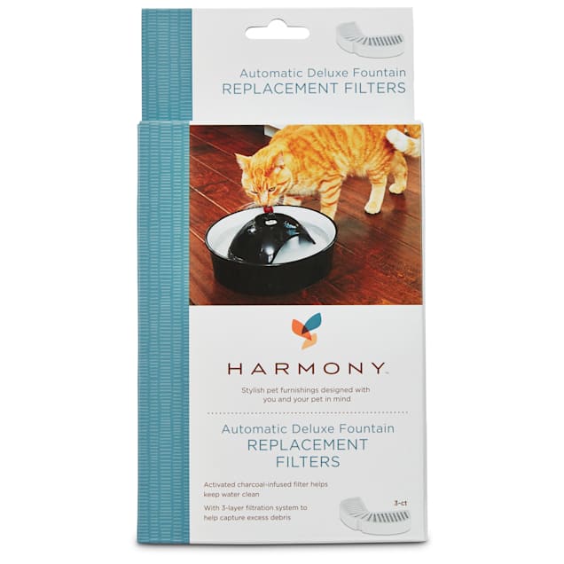 Harmony Automatic Deluxe Ceramic Cat Fountain Replacement Filters, 3 ct. - Carousel image #1