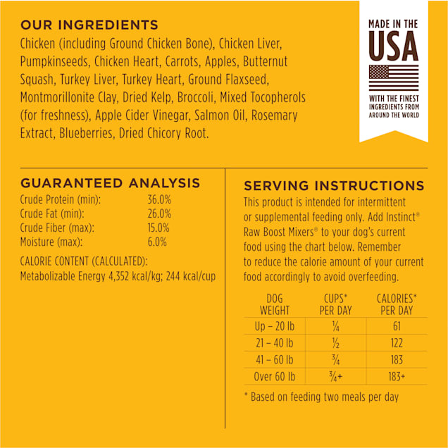 Instinct raw boost grain free recipe with real chicken natural dry dog food nature's variety hotsell