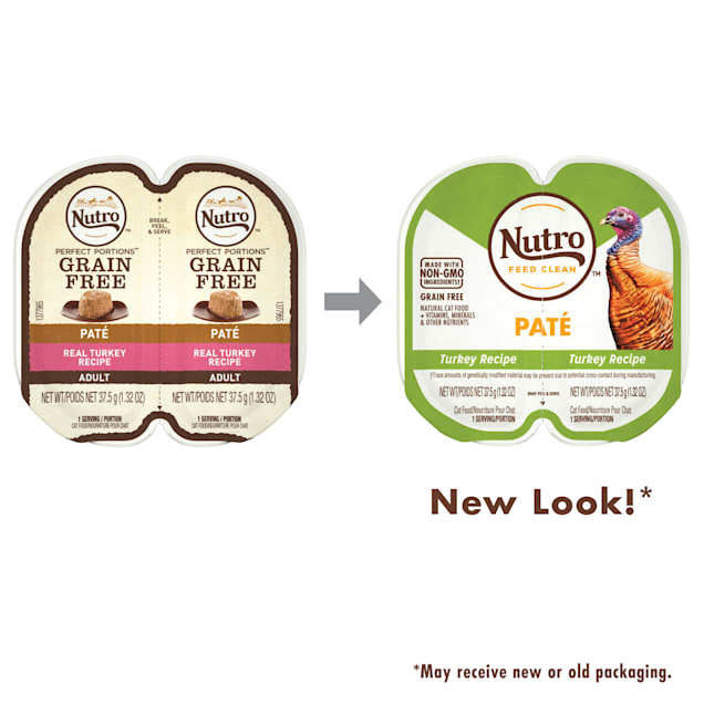 Nutro Perfect Portions Real Turkey Pate Wet Cat Food 2.64 oz. Case of 24 Petco