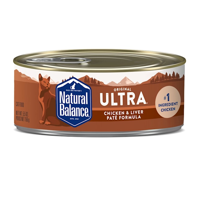 Natural Balance Chicken Liver Pate Formula Wet Cat Food 5.5 oz