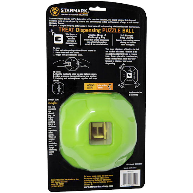 Starmark bumper body puzzle ball dog treat dispenser cheap
