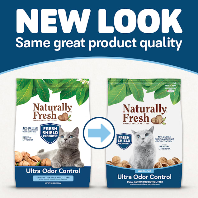 Naturally Fresh Ultra Odor Control Walnut Cat Litter, 14 lbs. | Petco