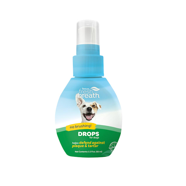 TropiClean Fresh Breath Oral Care Drops for Dogs 2.2 fl. oz. Petco