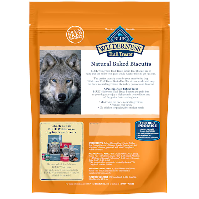Blue Buffalo Blue Wilderness Trail Treats Turkey Biscuits Dog