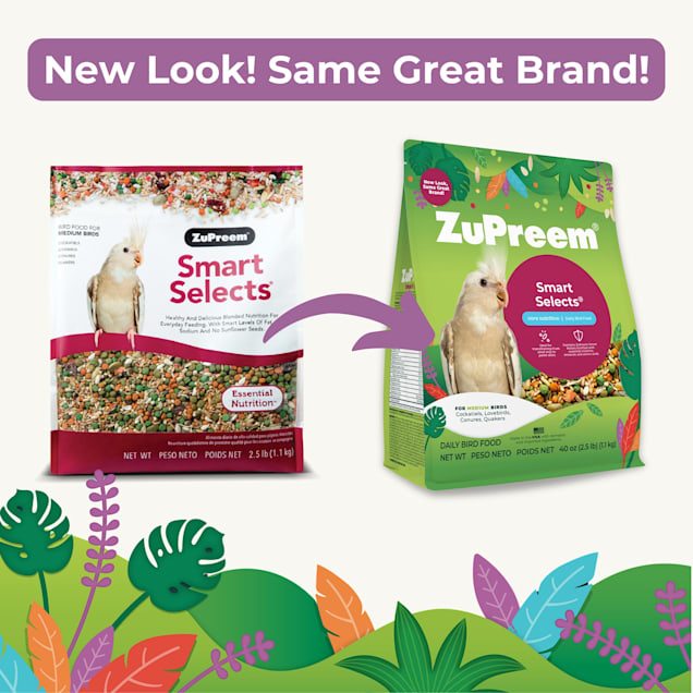 ZuPreem Smart Selects Cockatiel & Love Bird Diet, 2.5 lbs. | Petco
