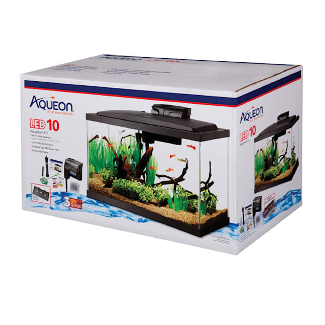 Aqueon LED 10 Gallon Aquarium Kit, 22.88 L X 12.75 W X 13.88 H