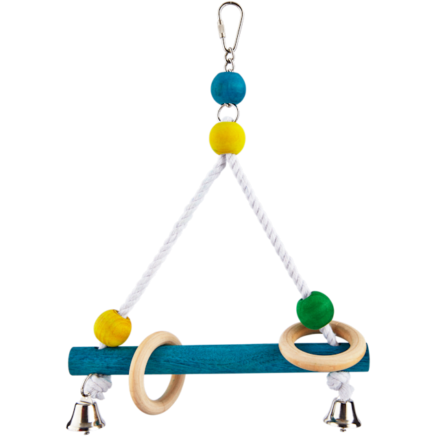You & Me Bird Perch Swing with Bells, Medium - Carousel image #1