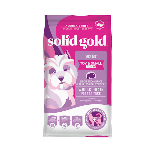 Solid Gold Wee Bit Holistic Bison, Brown Rice & Pearled Barley Recipe Dry Dog Food, 12 lbs. - Carousel image #1