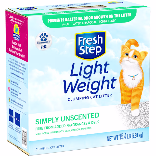 Fresh Step Simply Unscented Lightweight Clumping Cat Litter 15 4 Lbs Petco