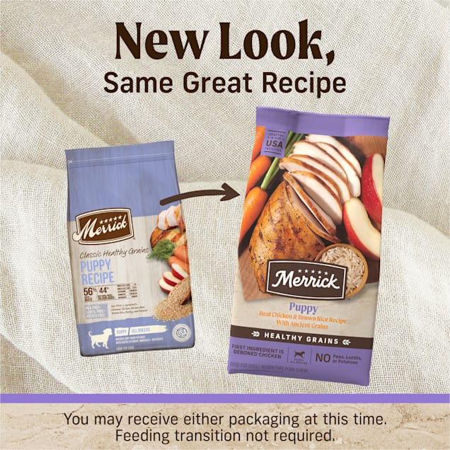 Merrick dog food owned by new arrivals